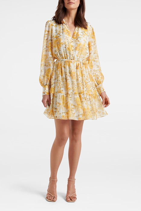 TIANA LONG SLEEVE SKATER DRESS FLORAL 3