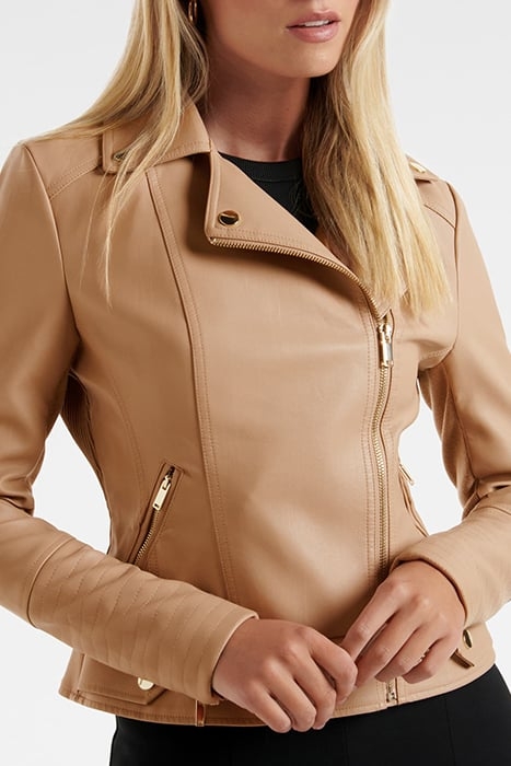 HEIDI PU BIKER CAMEL 5