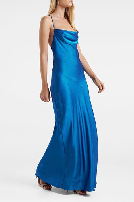 BLAIR BACK DETAIL MAXI DRESS BLUE ATMOSPHERE 3