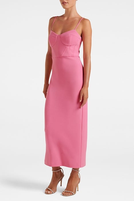 ELSA CORSET BODYCON MIDI CARNATION 3