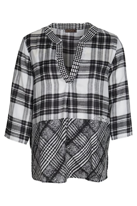BLOUSE BARCELONA BLACK WHITE 1