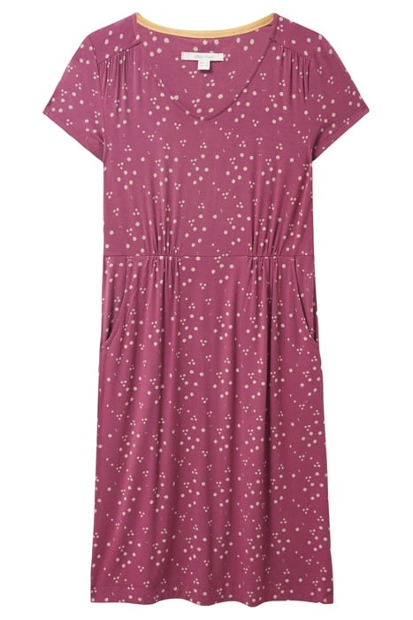 TALLIE ECO VERO JERSEY DRESS PLUM MULTI 1
