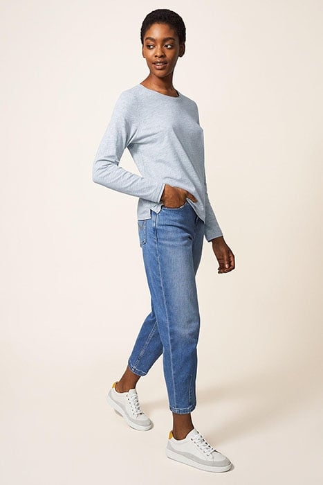 ANNABEL LS TEE GREY MARL 2