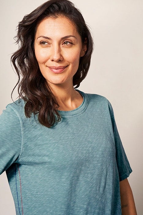 ANNABEL TEE MID TEAL 3