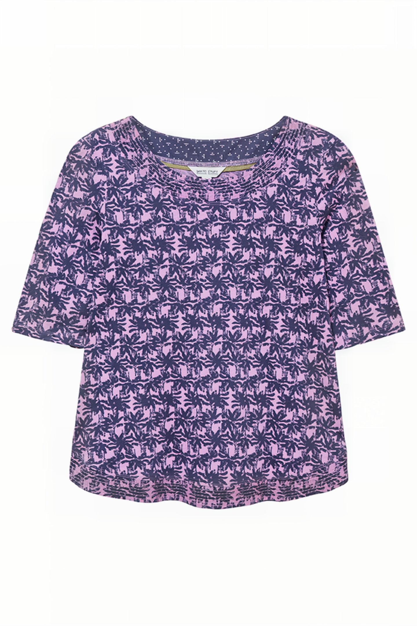 WEAVER JERSEY TEE PURPLE MULTI 4