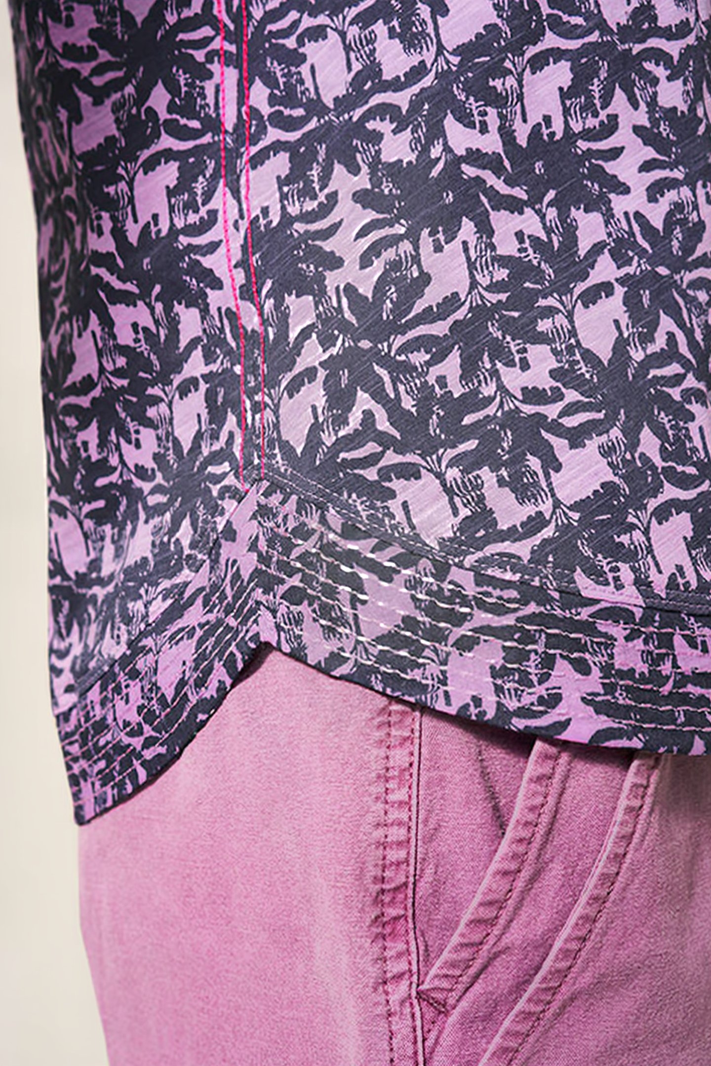 WEAVER JERSEY TEE PURPLE MULTI 3