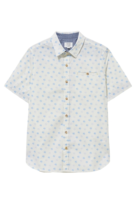 PALM TREE PRINTED SS SHIRT NAT WHITE 4
