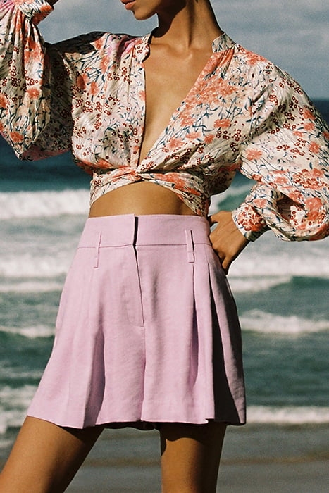 ELLE BLOUSE CORAL/WHITE 6