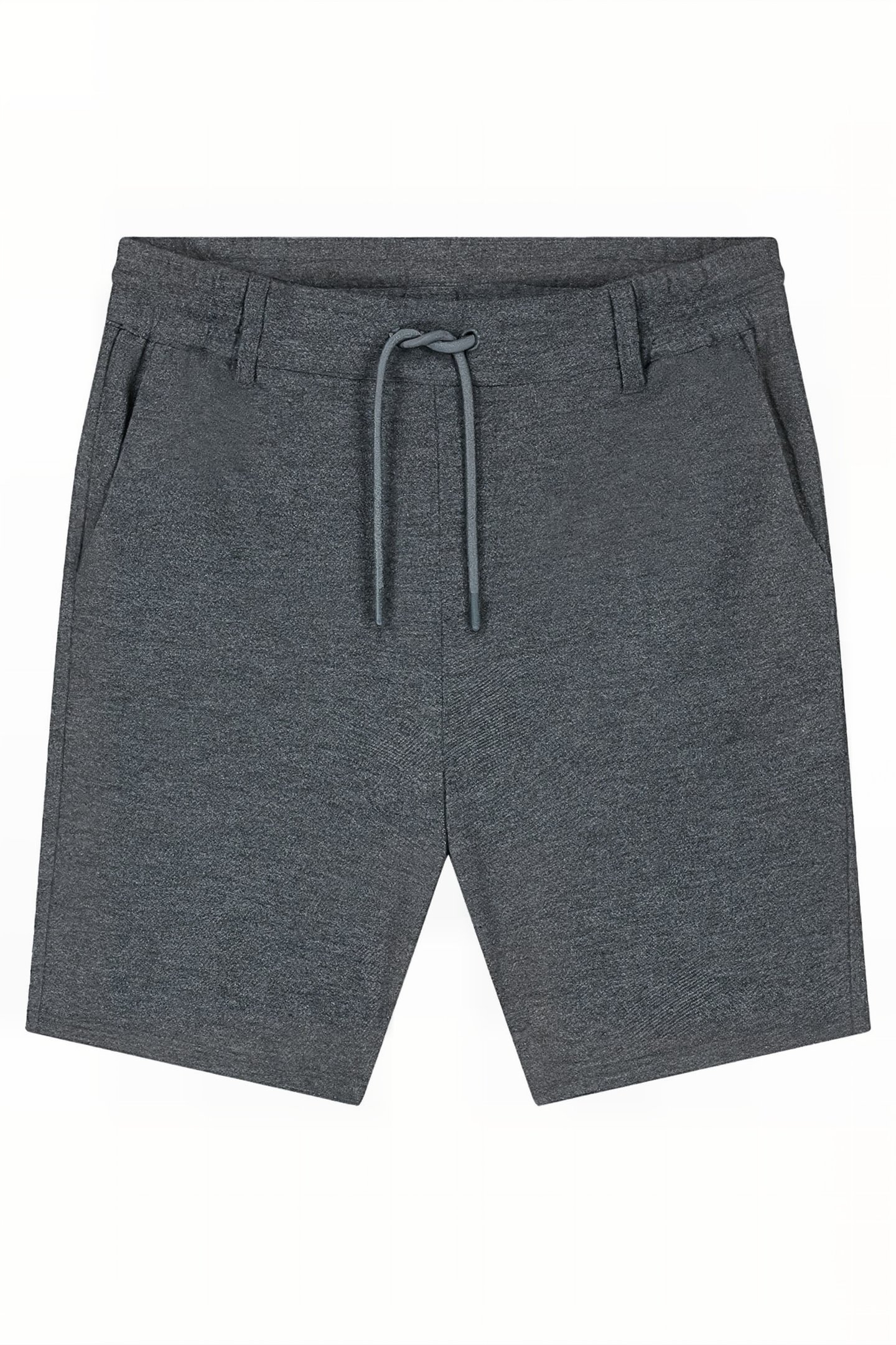 KEITH PIQUE SHORTS DARK GREY MELANGE 2