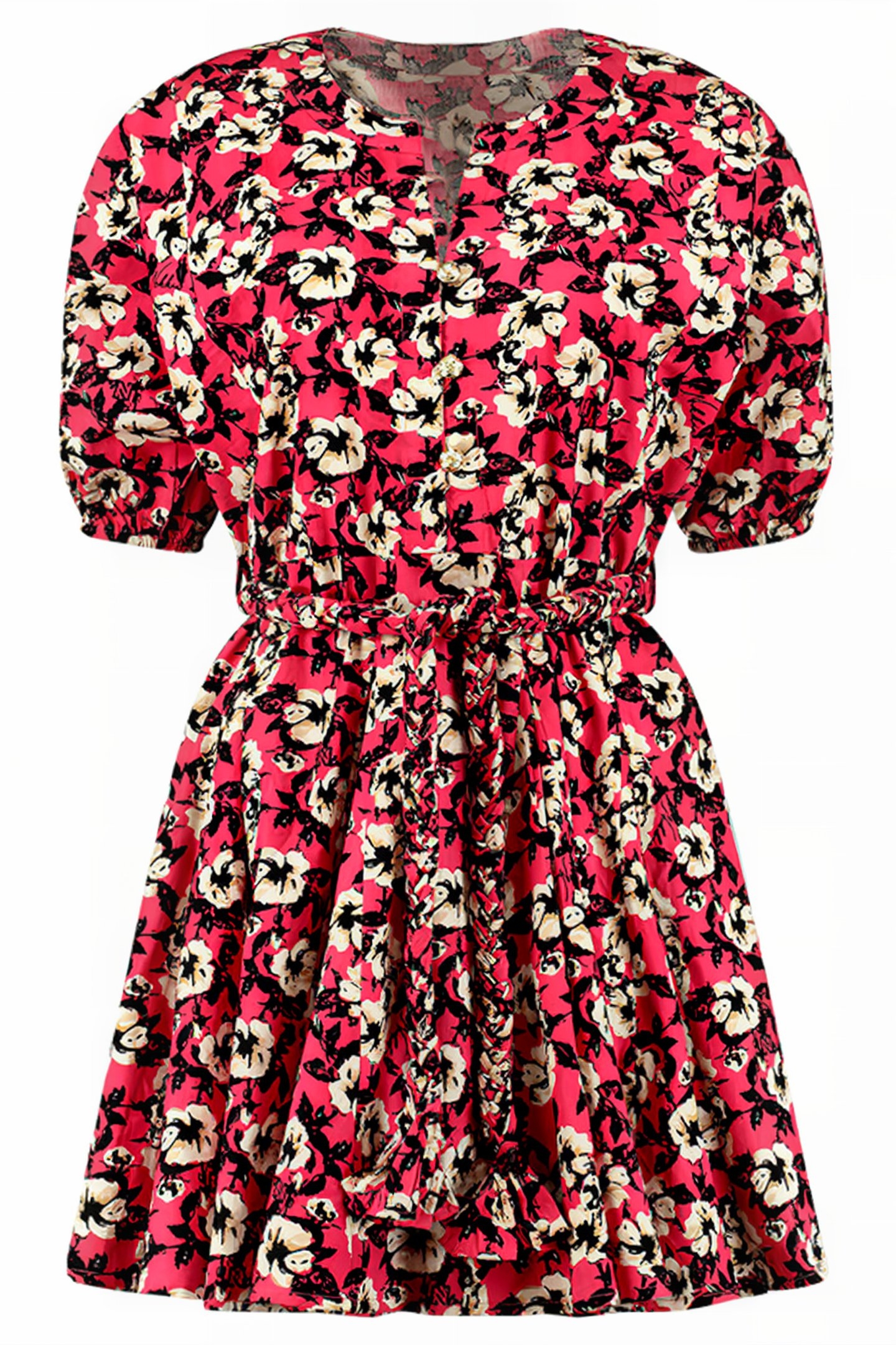 LILIANA DRESS FUCHSIA/BLACK 1