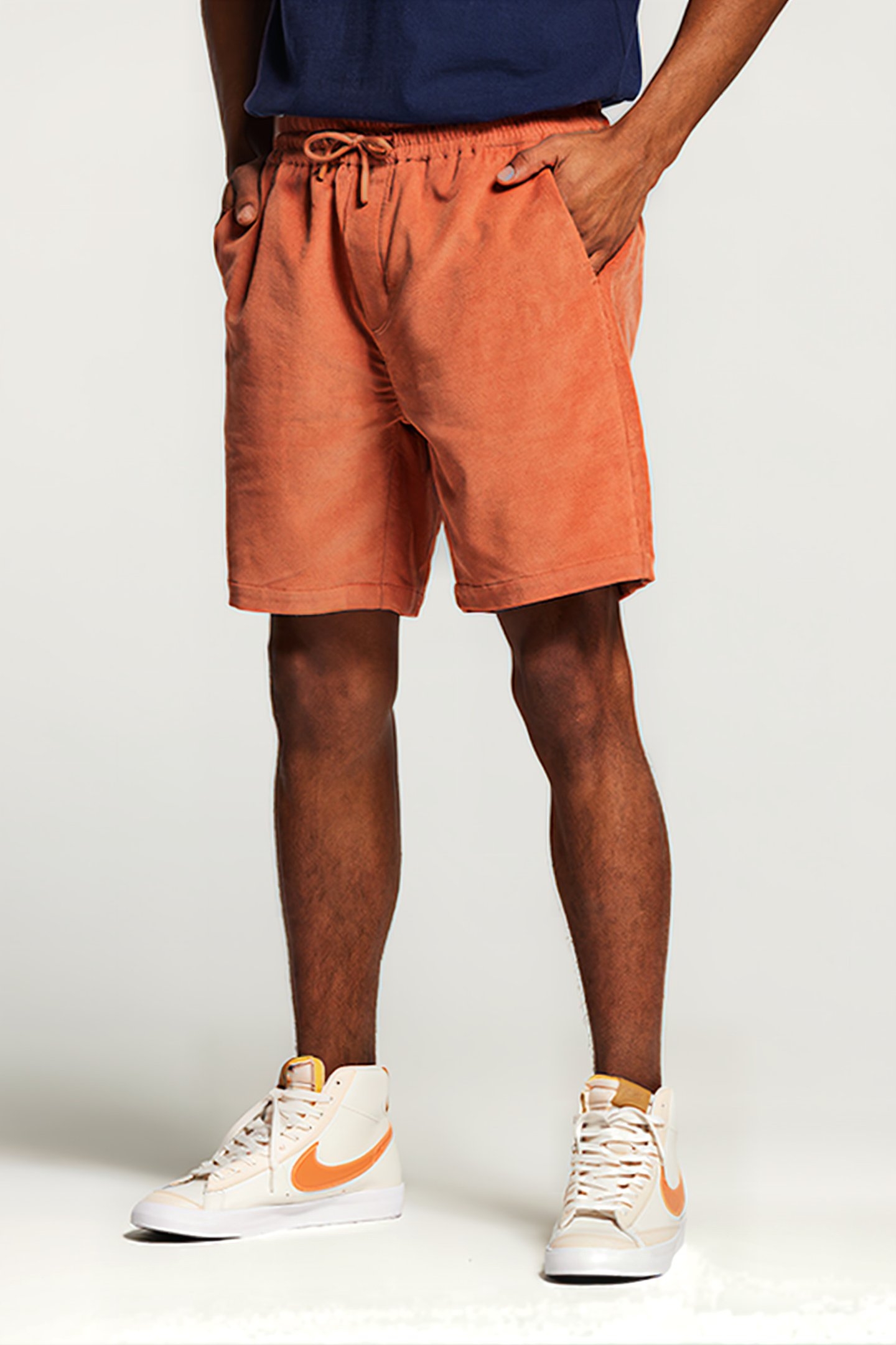 MEN REED SOFT RIB SHORT LIGHT RUST ORANGE 1