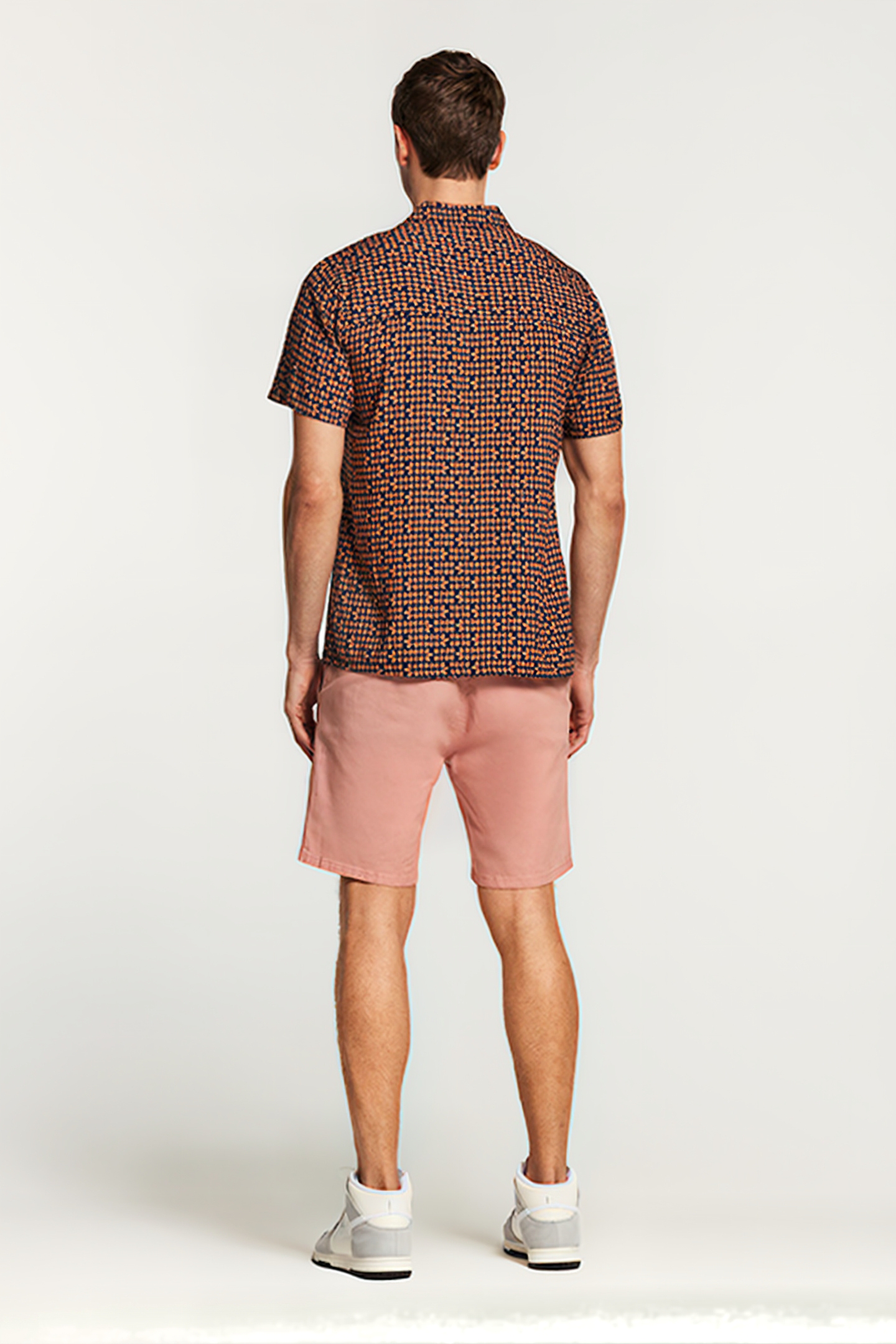 MEN COTTON STRETCH SHORTS JACK OLD ROSE PINK 4