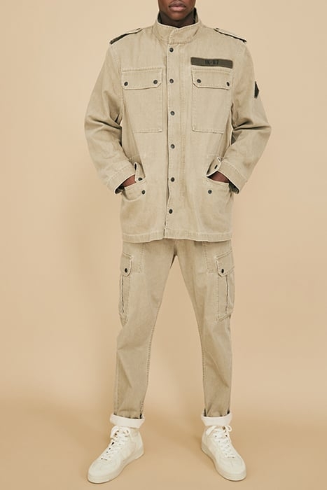 LIGHT KHAKI TERRA® DENIM SAFARI JACKET 5
