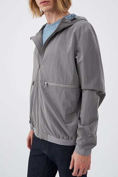 METAL GREY NYLON WATER REPELLENT JACKET 4