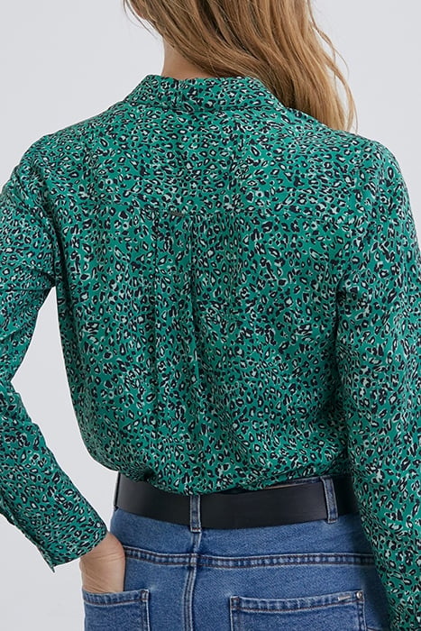 GREEN LEOPARD PRINT SHIRT 2