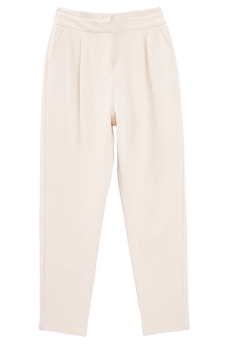 ECRU HIGH-WAIST WIDE-LEG TROUSERS 3
