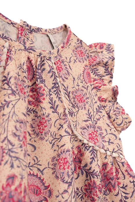 BABY GIRLS’ PINK FLORAL PAISLEY PRINT LENZING™ ECOVERO™ BLOU 5