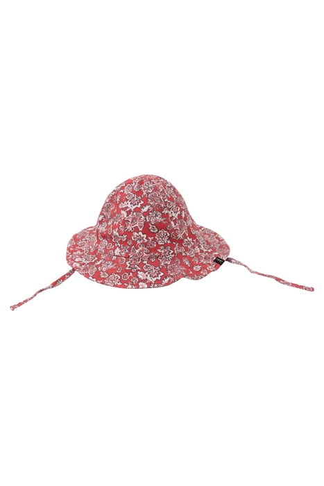 BABY GIRLS’ RED FLORAL PRINT HAT 2
