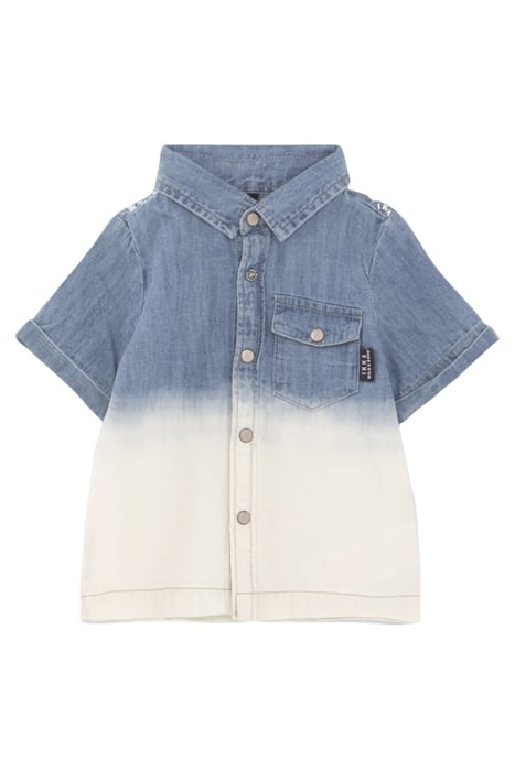 BABY BOYS’ BLUE DENIM SHIRT WITH DETACHABLE HOOD 3
