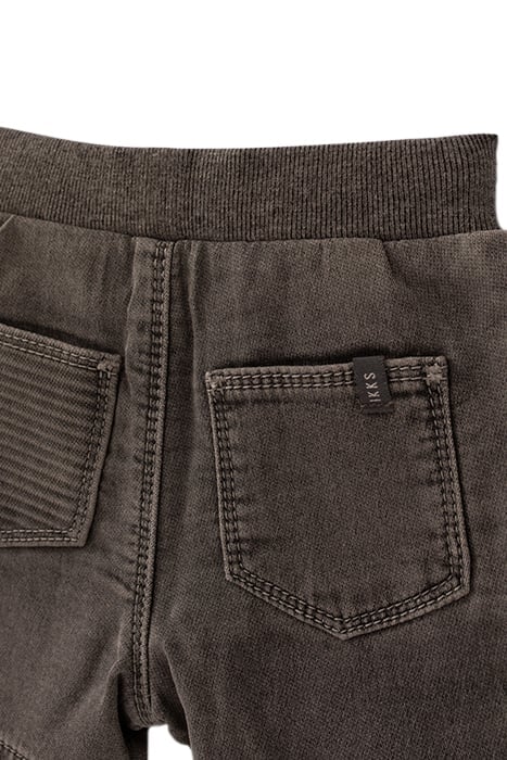 BABY BOYS’ GREY DENIM ELASTICATED WAIST BERMUDA SHORTS 4