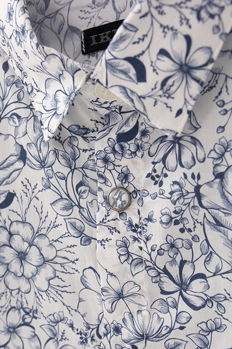 BOYS’ WHITE FLOWERY LIBERTY FABRIC MINI ME SHIRT 4