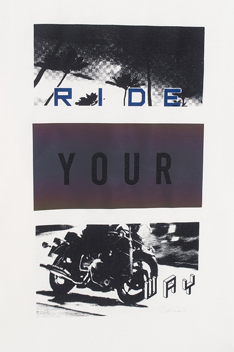 BOYS’ WHITE RIDER TRIPTYCH IMAGE T-SHIRT 4