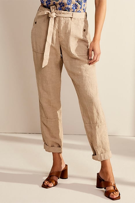 LOOSE FIT PANTS FLOWY LINEN TENCEL ALPACA 1