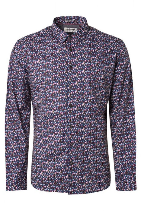 SHIRT STRETCH ALLOVER PRINTED MAUVE 4