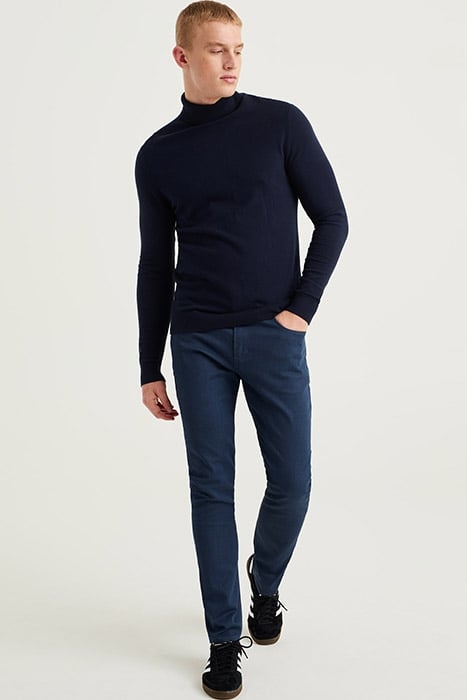 5-POCKET MID WAIST DARK BLUE 3