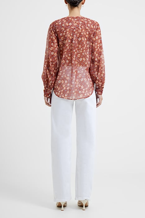 CECILA RECYCLED HALLIE CRINKLE SHIRT HONEY BRONZE 3