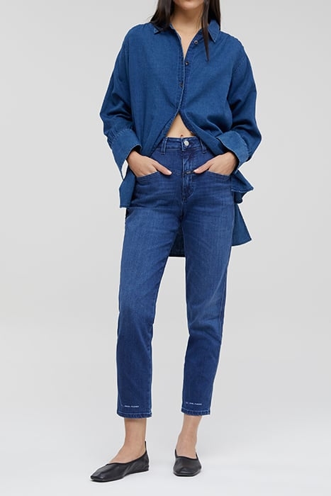 WOMEN PEDAL PUSHER JEANS DARK BLUE 3