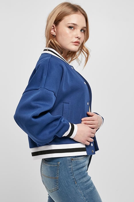 LADIES OVERSIZED COLLEGE SWEAT JACKET SPACEBLUE 7