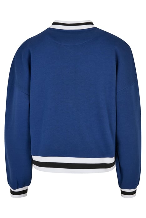 LADIES OVERSIZED COLLEGE SWEAT JACKET SPACEBLUE 5