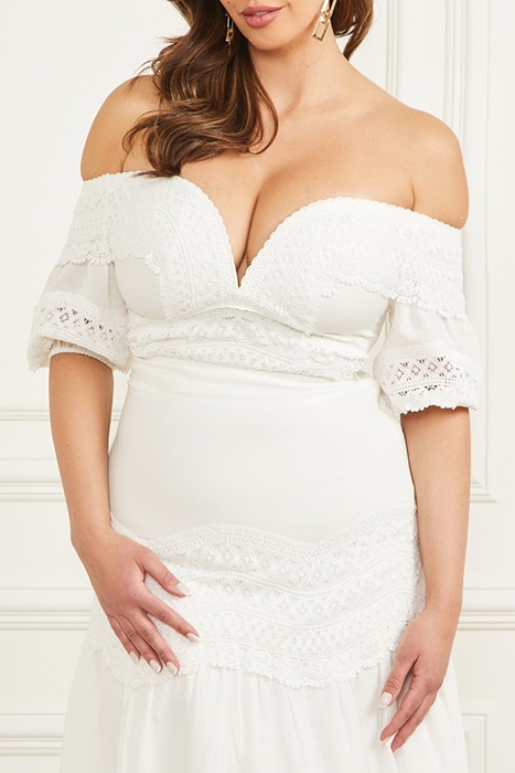 GUESS ECO LOU LOU TOP PALE PEARL 6