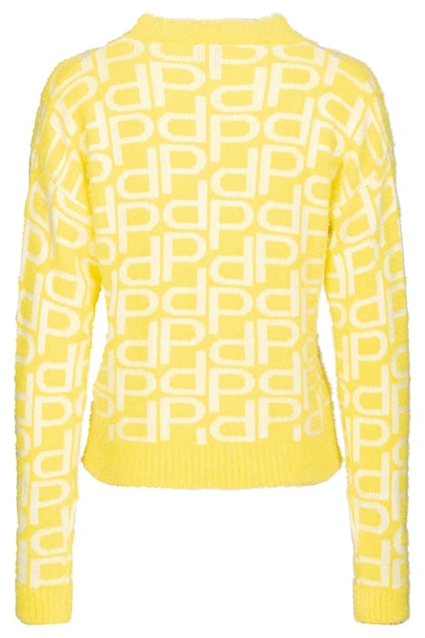 FRIGORIFERO MAGLIA MONOGRAM EF YELLOW/WHITE 2