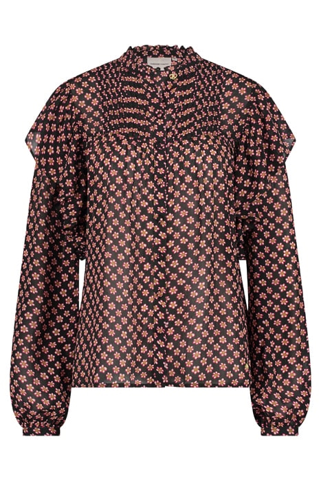 BIBI LONG SLEEVE BLOUSE BLACK/CRAZY CLAY 3