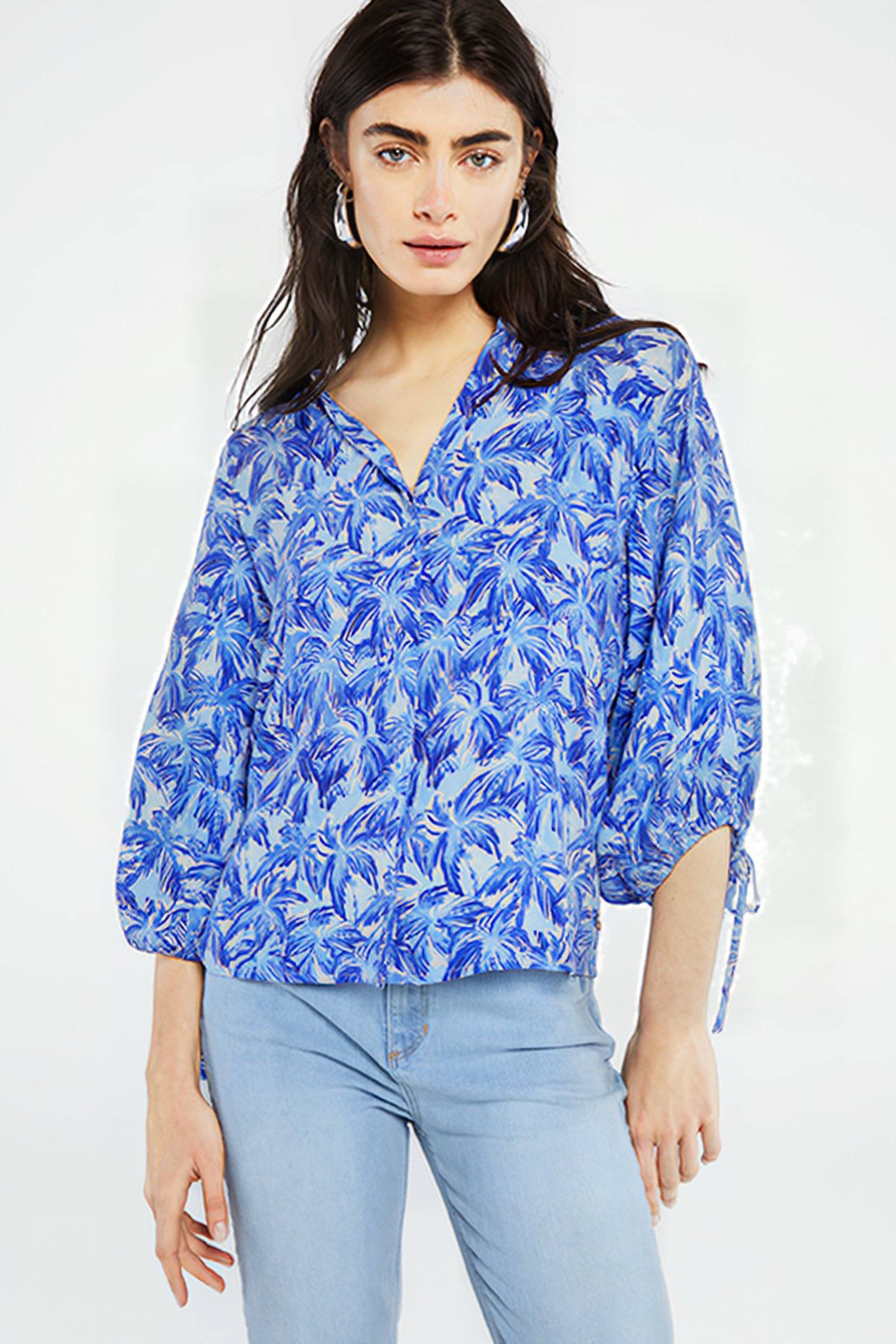 COOPER BLOUSE POOL BLUE/CARIBBEAN 1