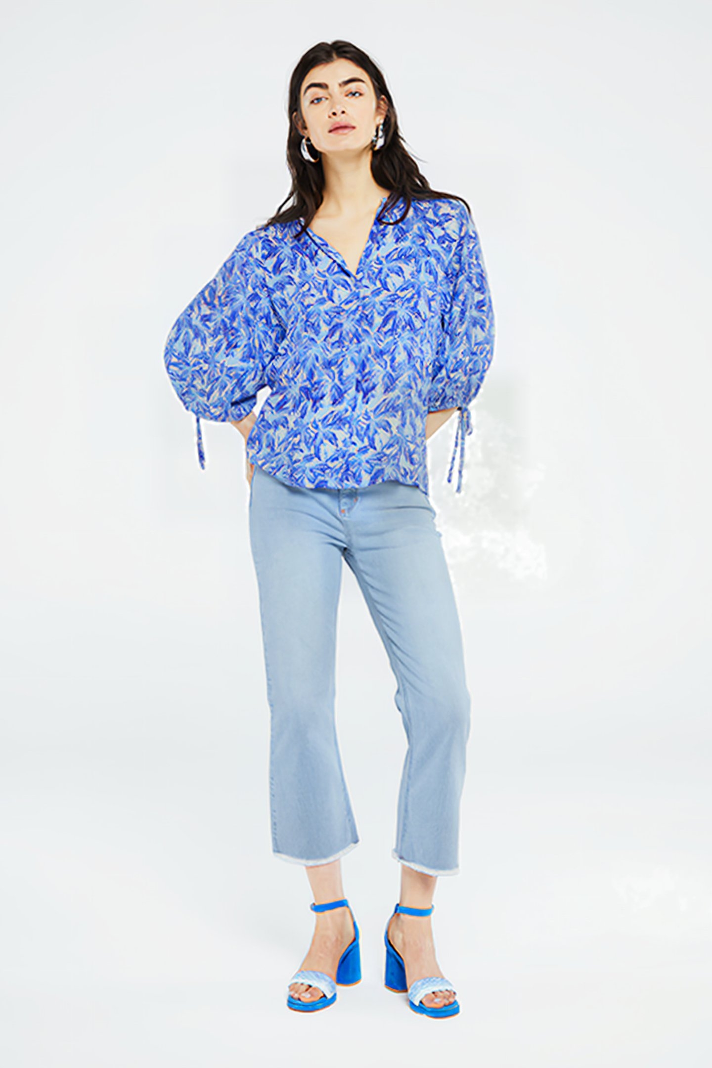 COOPER BLOUSE POOL BLUE/CARIBBEAN 3