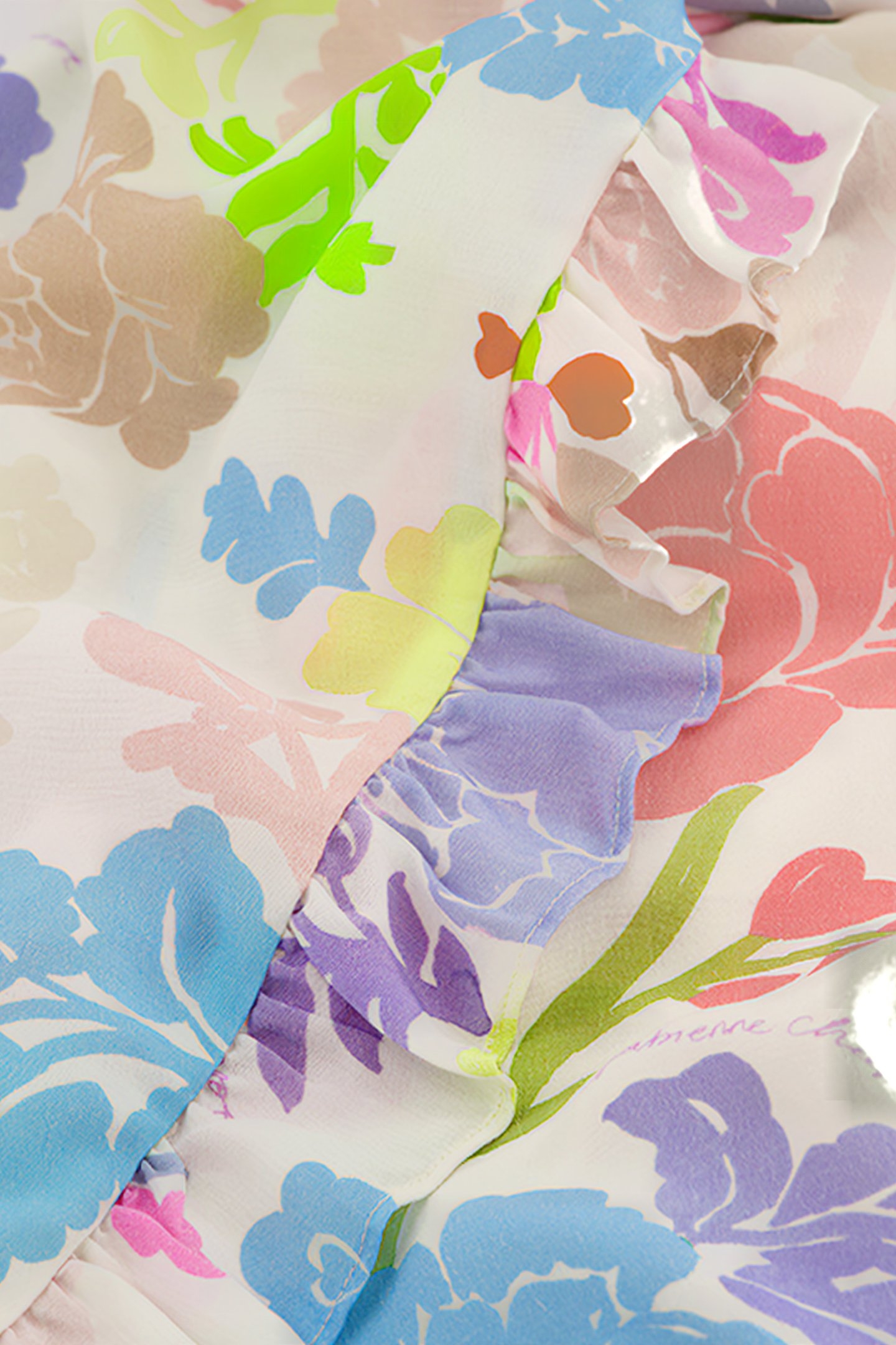 CHANNA DRESS CREAM WHITE /PINK PA 5