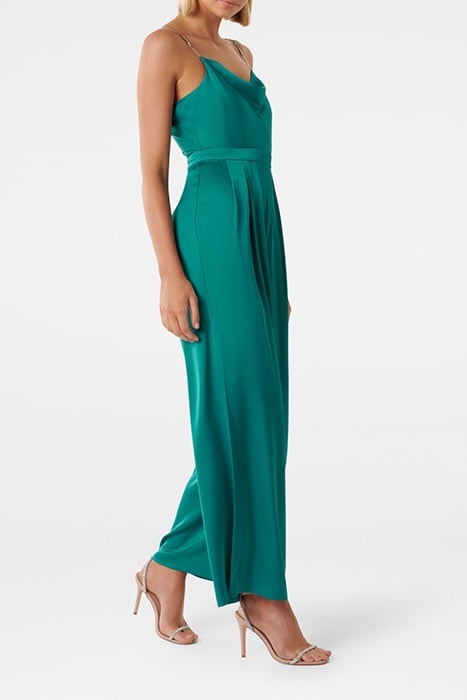 GLORIA COWL NECK JUMPSUIT DIGITAL TEAL 4