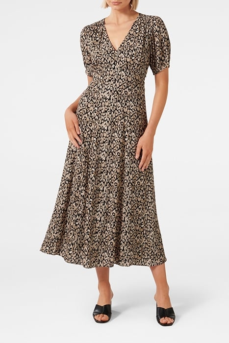 CASA MIDI DRESS PAINTERLY ANIMAL 1