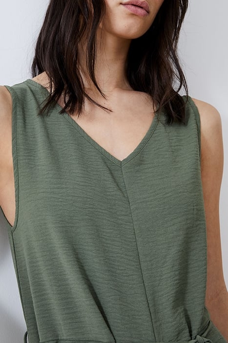 CULOTTE CRINKLE JUMPSUIT KHAKI 4