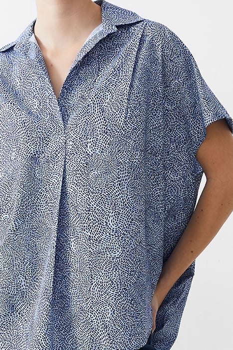 BERNICE CREPE LIGHT POPOVER PLACIDBLUE/DKNVY/WHT 4