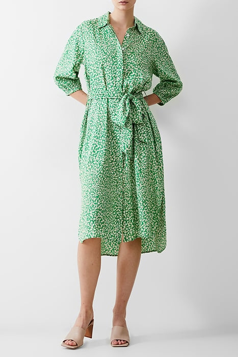 CADIE BTN THRU SHRT DRESS MIDI POISE GREEN 1