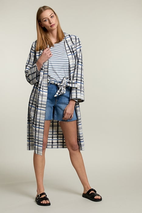 MULTICOLOR CHECKED KIMONO 3