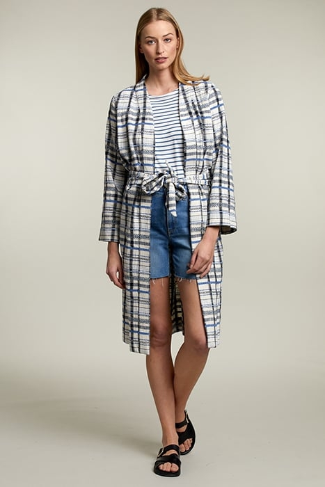 MULTICOLOR CHECKED KIMONO 1