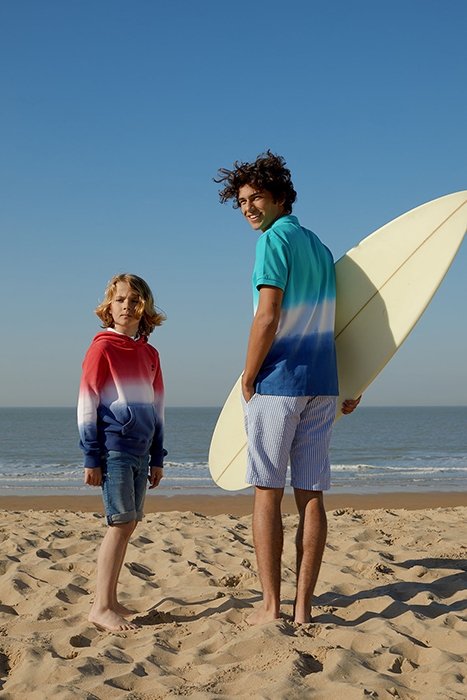 CUSTOM FIT TIE & DYE POLO IN KIWI 5