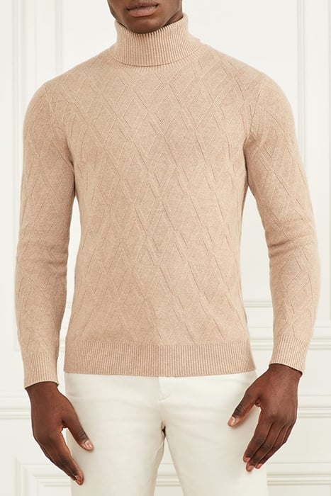 LS TN RHOMBUS STITCH HERB TAN 8