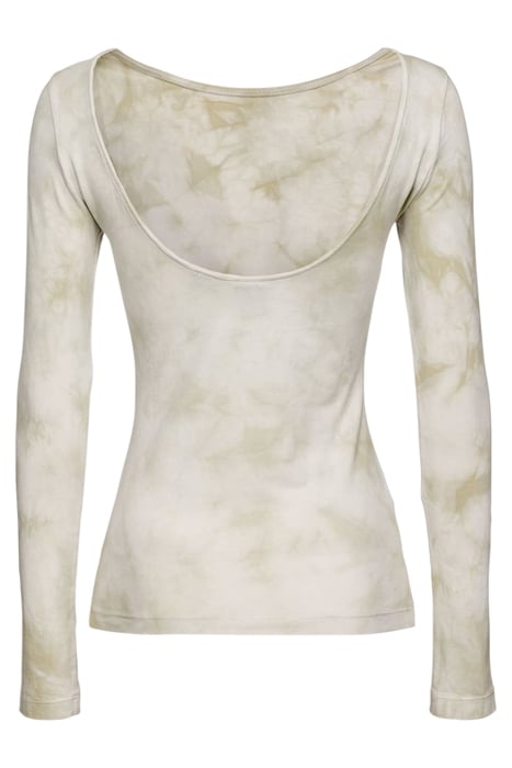 MILAGROS MAGLIA JERSEY STRETCH SILVER CLOUD 2
