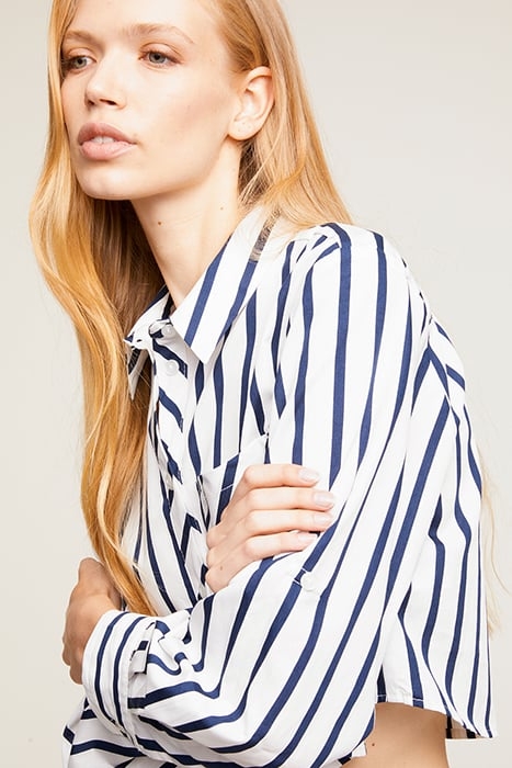 STRIPED CROPPED SHIRT WHITE 6
